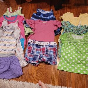 Girls Summer Clothes 10 Items Bundle
